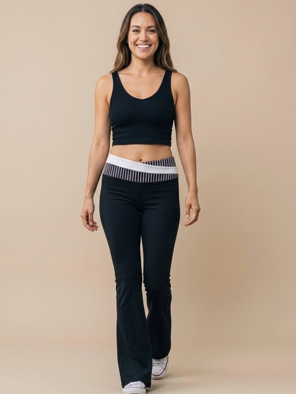 Lululemon Astro Yoga Workout Fold-Over Pull-On Waistband Pants, Size 8 Tall, NWT
